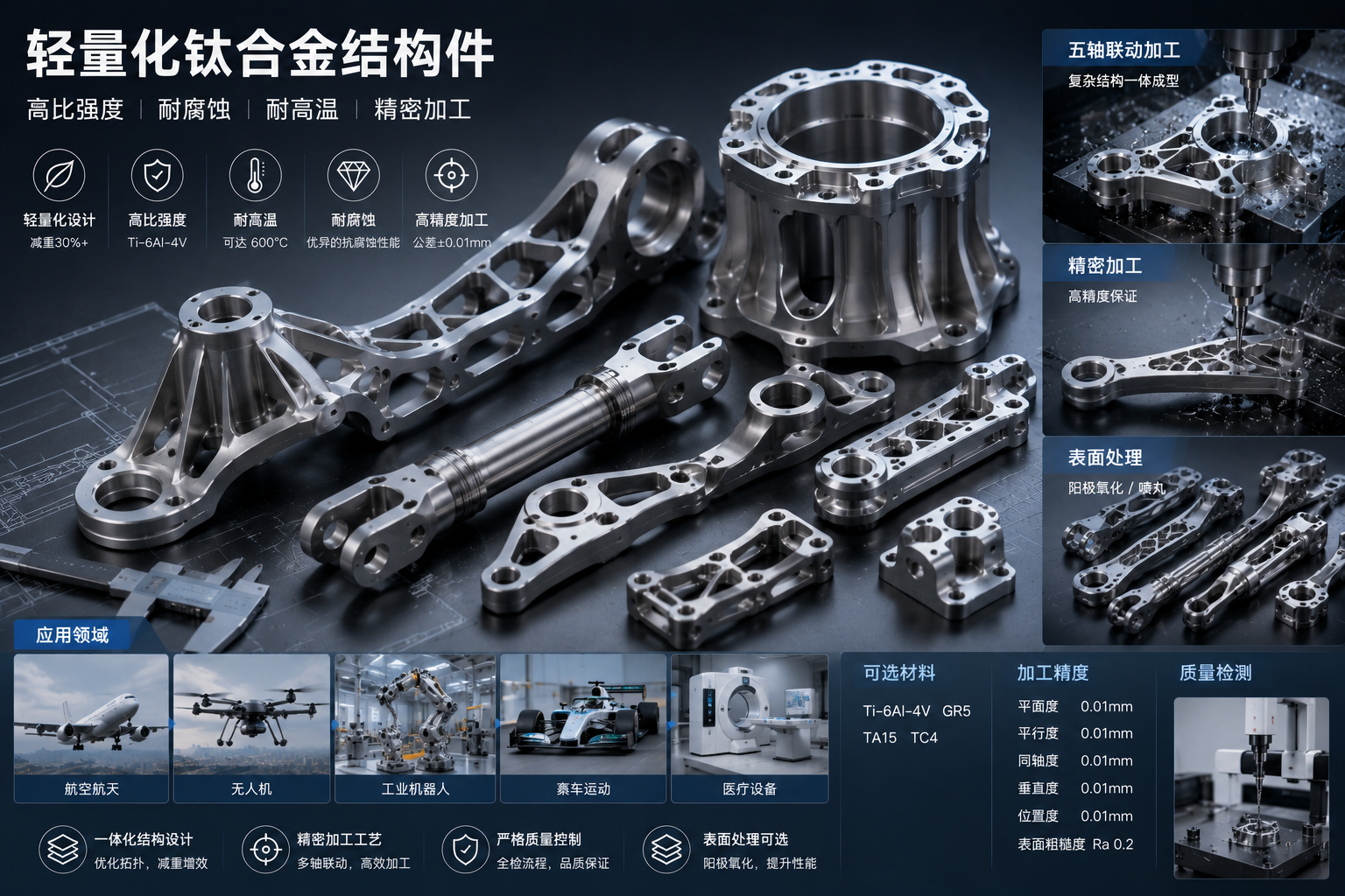 外骨骼机器人零件定制：轻量化钛合金结构件加工要点