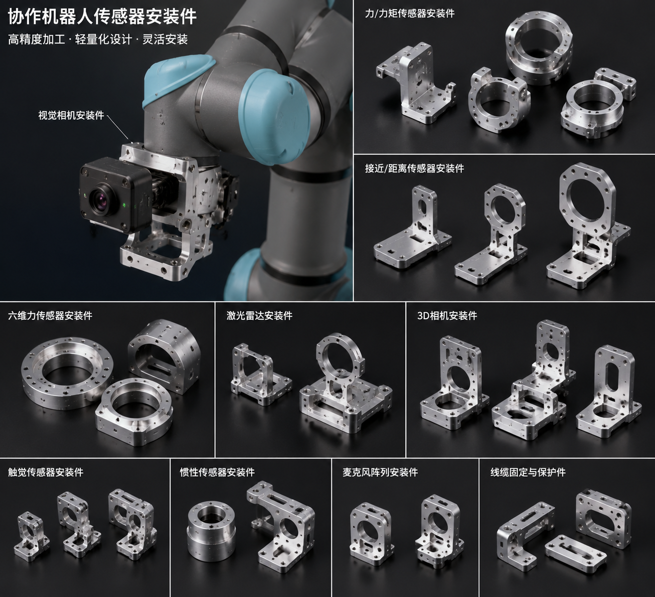 协作机器人传感器安装件加工注意事项