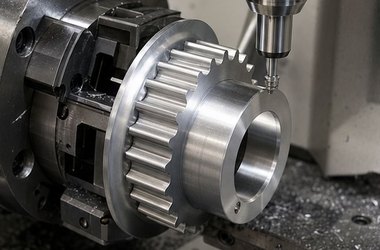 机器人同步轮键槽加工
